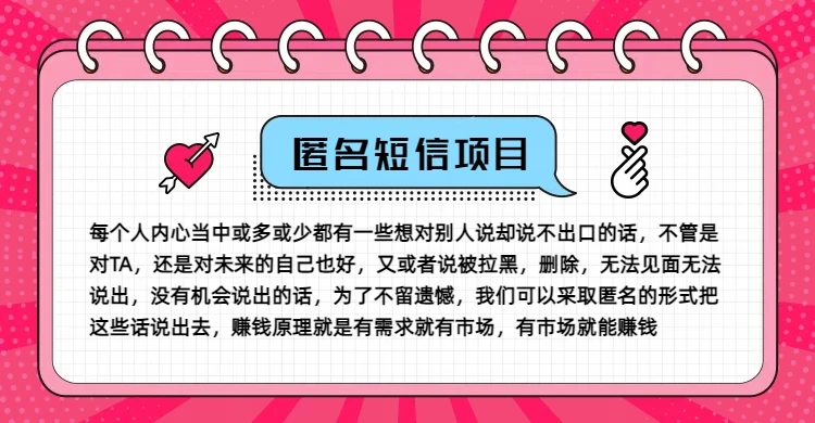 冷门小众赚钱项目，匿名短信，玩转信息差，月入五位数 第1张